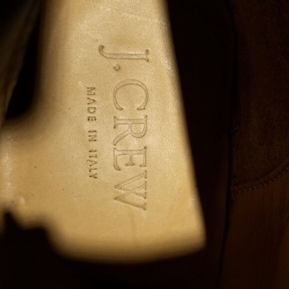 J CREW English Dark Brown Suede Leather Moc Toe Low Top Lace Up Boots Mens 10.5 - Picture 2 of 8